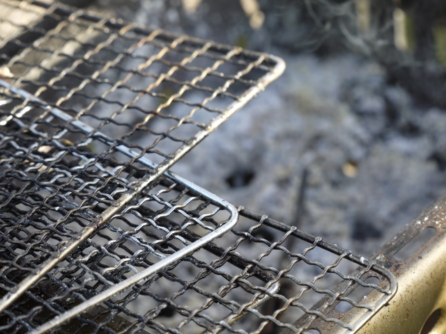 BBQ網 掃除