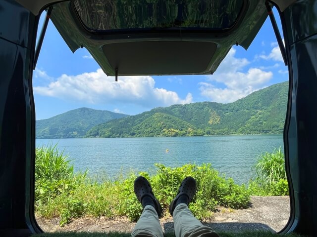 車中泊 夏
